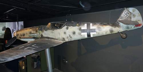 Bf 109 G-6/U4 163824 NF + FY in the Australian War Memorial.