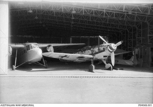 Bf 109 G-6/U4 163824 NF + FY in the Australian War Memorial.