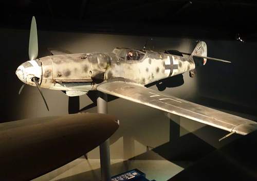 Bf 109 G-6/U4 163824 NF + FY in the Australian War Memorial.