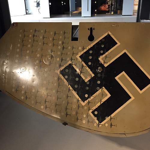 Tail Rudder of a ME110 with kills.