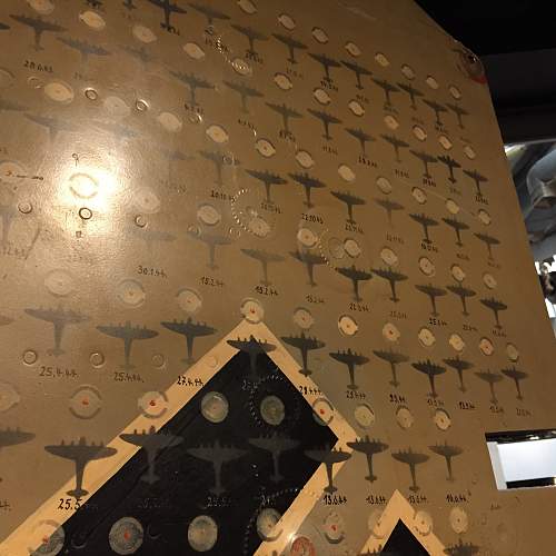Tail Rudder of a ME110 with kills.