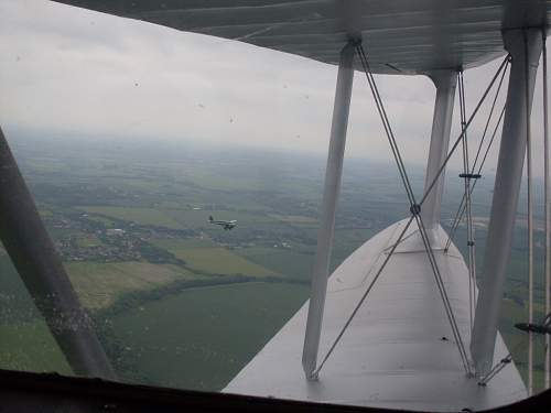 A flight in a wartime De Haviland Dragon Rapide.