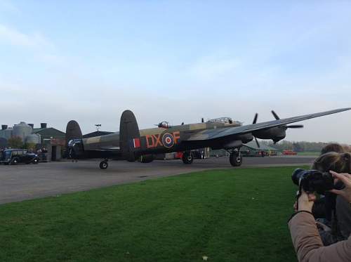 Lancaster 'Just Jane' end of season taxy runs and fireworks