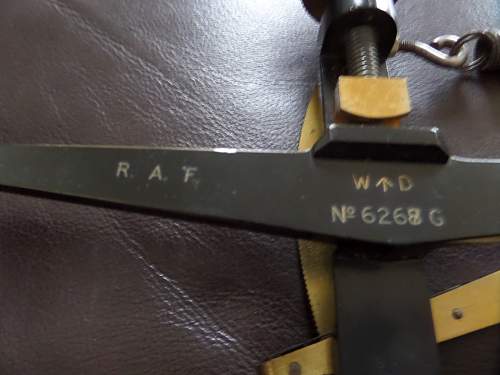 R.A.F. aircraft wire cable tautness meter Mk IV