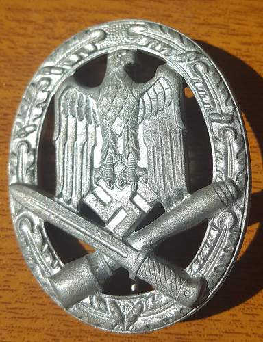 Pictures of my Allgemeines Sturmabzeichen, General Assault Badge