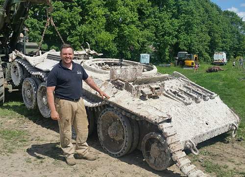 Allied tank track from the battlefield