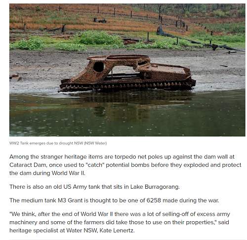 Australian Drought reveals Tank