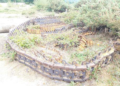 Allied tank track from the battlefield