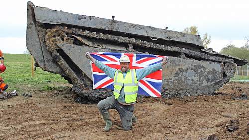Buffalo LVT recovered from English field