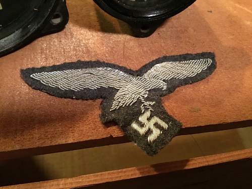 Luftwaffe aircraft instruments and breast eagle found today