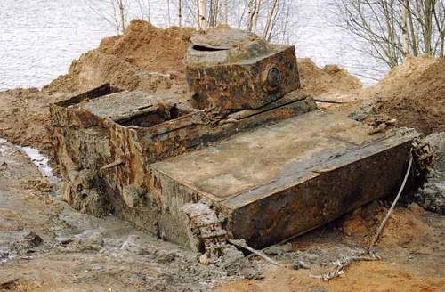 Soviet T-38 recovered from Neva river
