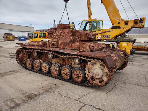 Panzer III arrives at Fort Bliss, Texas