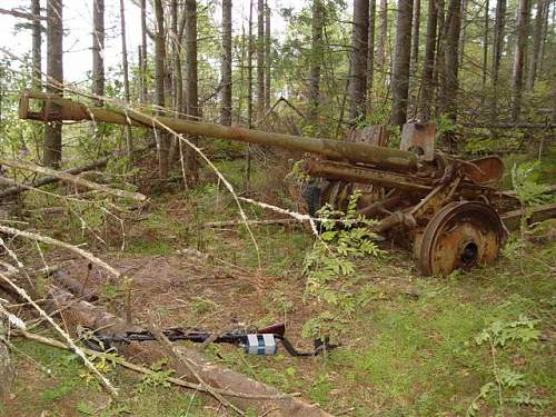 Pak 38 gun in Tutters island, Russia ( ex-Fininsh territory)