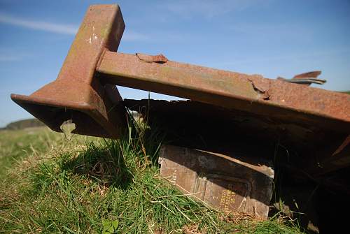 LOADS of BIG finds at WW2 airfield, bomb containers? explosive crates etc