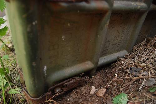 LOADS of BIG finds at WW2 airfield, bomb containers? explosive crates etc