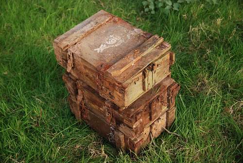 LOADS of BIG finds at WW2 airfield, bomb containers? explosive crates etc