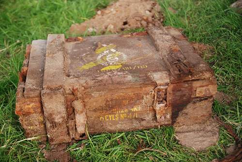 LOADS of BIG finds at WW2 airfield, bomb containers? explosive crates etc