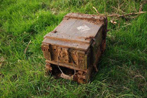 LOADS of BIG finds at WW2 airfield, bomb containers? explosive crates etc