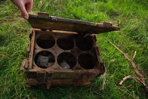 LOADS of BIG finds at WW2 airfield, bomb containers? explosive crates etc