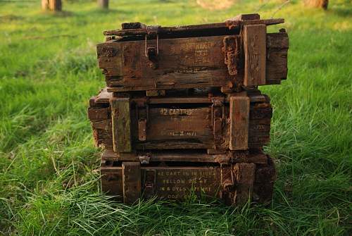 LOADS of BIG finds at WW2 airfield, bomb containers? explosive crates etc