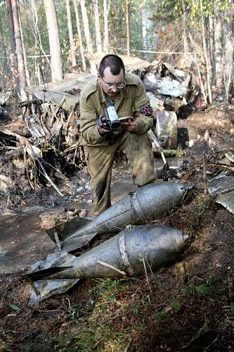 DB-3 bomber, recovered in Karelia 2006 year