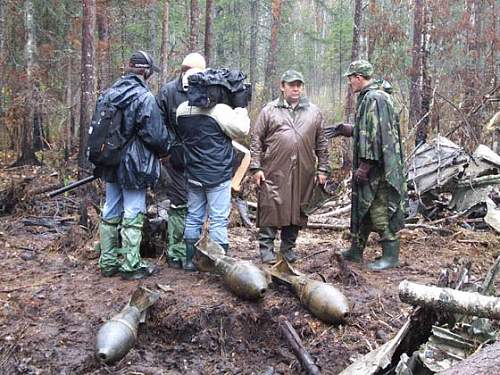 DB-3 bomber, recovered in Karelia 2006 year