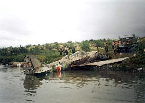 P-39 Airacobra recovered from Mart- Jarv lake Northern Russia