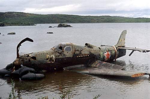 P-39 Airacobra recovered from Mart- Jarv lake Northern Russia