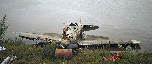 P-39 Airacobra recovered from Mart- Jarv lake Northern Russia