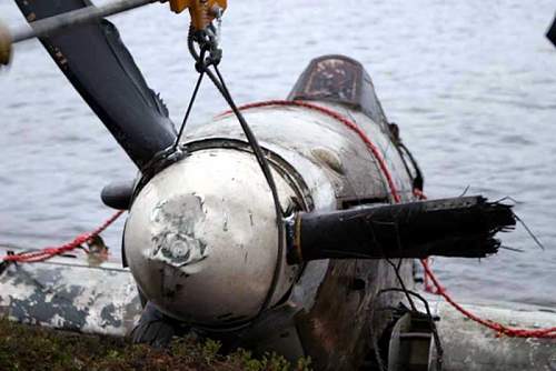 Hawker Hurricane recovered from lake near Murmansk