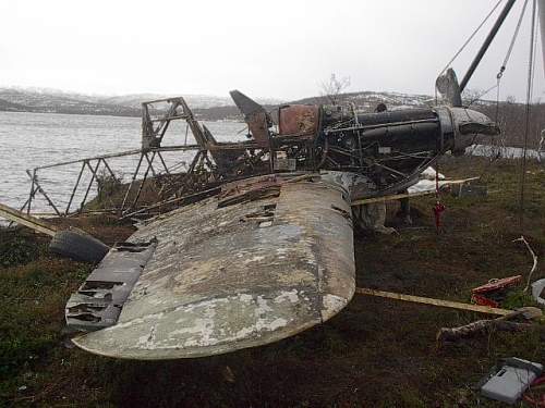 Hawker Hurricane recovered from lake near Murmansk