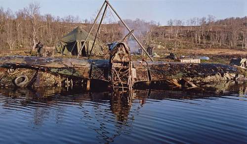 Hawker Hurricane recovered from lake near Murmansk