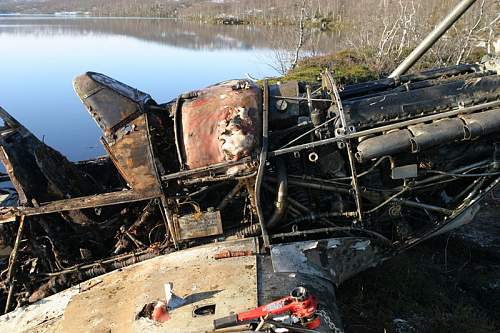 Hawker Hurricane recovered from lake near Murmansk