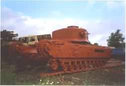 Churchill Tank in Norfolk Army Training Area. Where is it now?