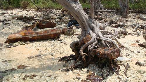 WWII relics dive. Tanks, Jeeps, Trucks.