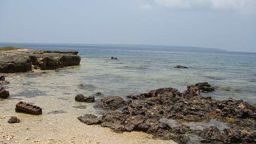 WWII relics dive. Tanks, Jeeps, Trucks.