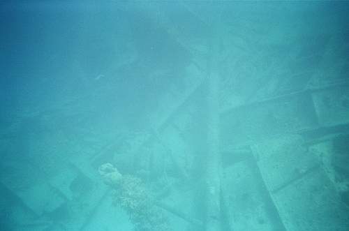 WWII relics dive. Tanks, Jeeps, Trucks.