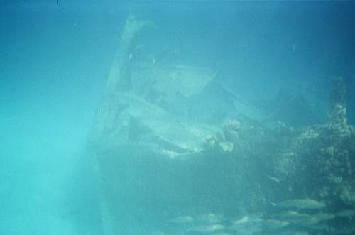 WWII relics dive. Tanks, Jeeps, Trucks.