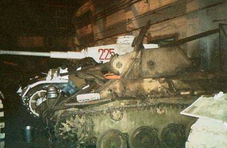 T 70 Soviet tank found in the swamps near Pskov