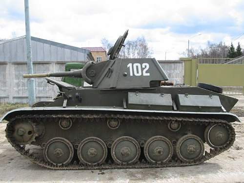 T 70 Soviet tank found in the swamps near Pskov