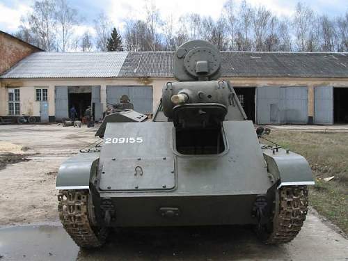 T 70 Soviet tank found in the swamps near Pskov