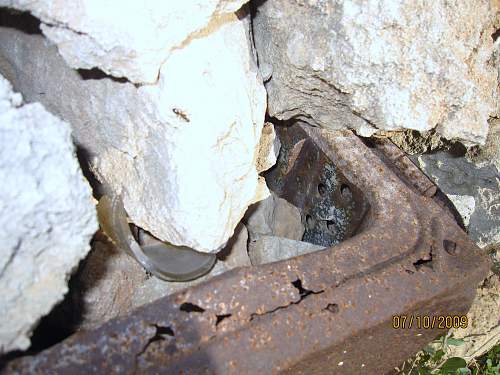 Ammo crate found in a fence, Malta