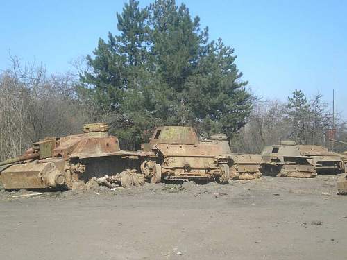 Tanks as pillboxes in Bulgaria, recovered