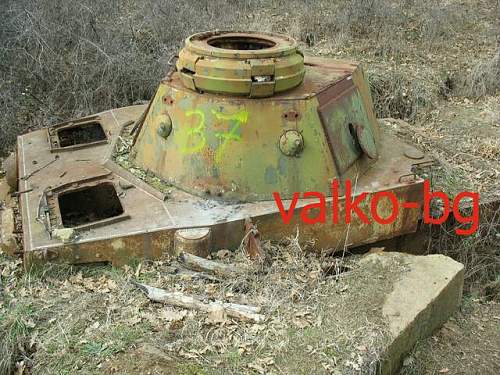 Tanks as pillboxes in Bulgaria, recovered