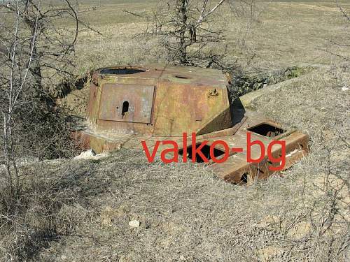 Tanks as pillboxes in Bulgaria, recovered