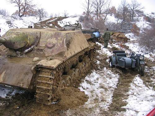 Tanks as pillboxes in Bulgaria, recovered