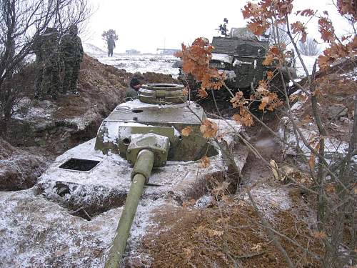 Tanks as pillboxes in Bulgaria, recovered