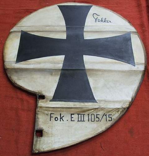 Ww1 german aircraft tail rudder