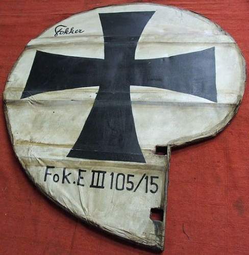 Ww1 german aircraft tail rudder