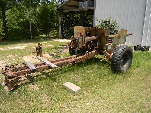 Abandoned anti-tank guns